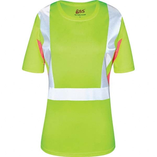 GSS Safety - Size S Lime, Pink & Silver High Visibility Short Sleeve T-Shirt - Benchmark Tooling