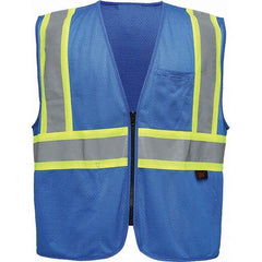 GSS Safety - Size S/M Blue Mesh General Purpose High Visibility Vest - Benchmark Tooling