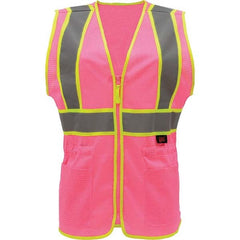 GSS Safety - Size S/M Pink Mesh General Purpose High Visibility Vest - Benchmark Tooling