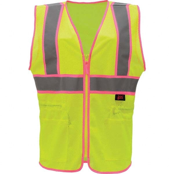 GSS Safety - Size 2X/3XL Lime Mesh General Purpose High Visibility Vest - Benchmark Tooling