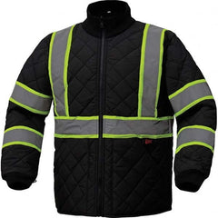 GSS Safety - Size 5XL Black Waterproof & Wind Resistant Jacket - Benchmark Tooling