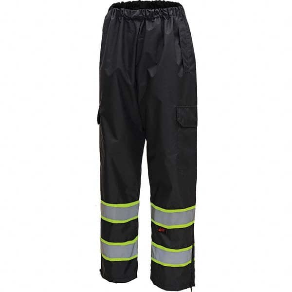 GSS Safety - Size 2X/3XL Black Waterproof Rain Pants - Benchmark Tooling