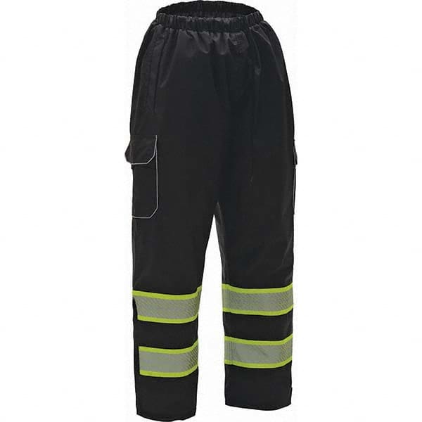 GSS Safety - Size L/XL Black Waterproof Rain Pants - Benchmark Tooling