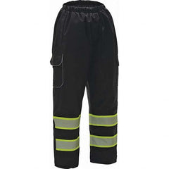 GSS Safety - Size 4X/5XL Black Waterproof Rain Pants - Exact Industrial Supply