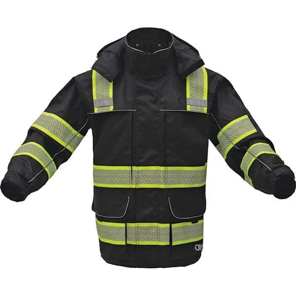 GSS Safety - Size 4X/5XL Black Waterproof Rain Jacket - Benchmark Tooling