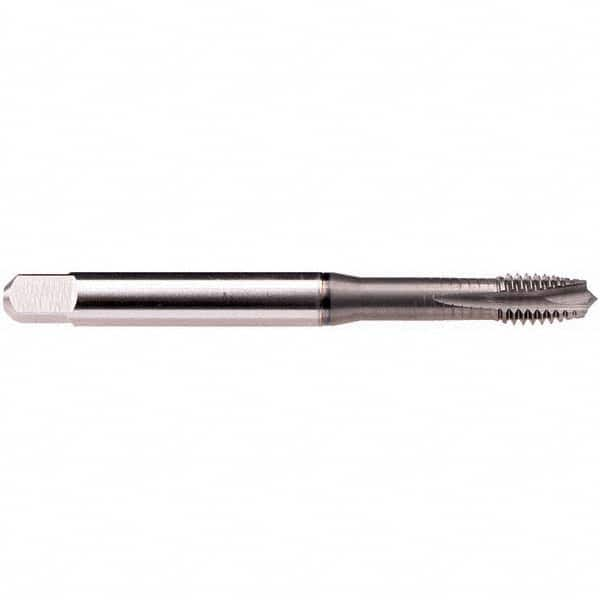 Emuge - 3/8-24 UNF 2BX 4 Flute GLT-1 Finish HSS-E Spiral Point Tap - Exact Industrial Supply