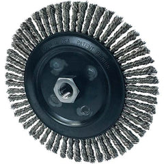 Osborn - 7" OD, 5/8-11 Arbor Hole, Stringer Bead Stainless Steel Wheel Brush - Benchmark Tooling