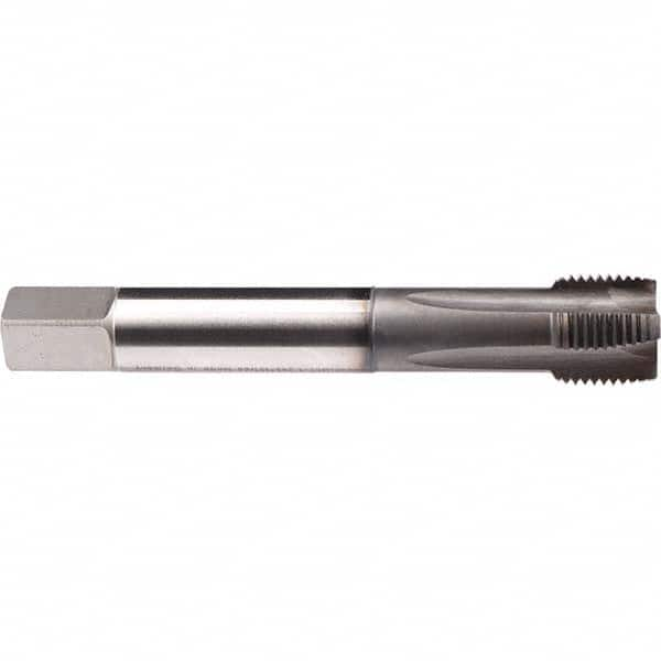 Emuge - M10x1.00 Metric Fine 6HX 4 Flute GLT-1 Finish HSS-E Spiral Point Tap - Exact Industrial Supply