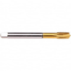 Emuge - M18x1.50 Metric Fine 6HX 4 Flute TiN Finish HSS-E Spiral Point Tap - Benchmark Tooling