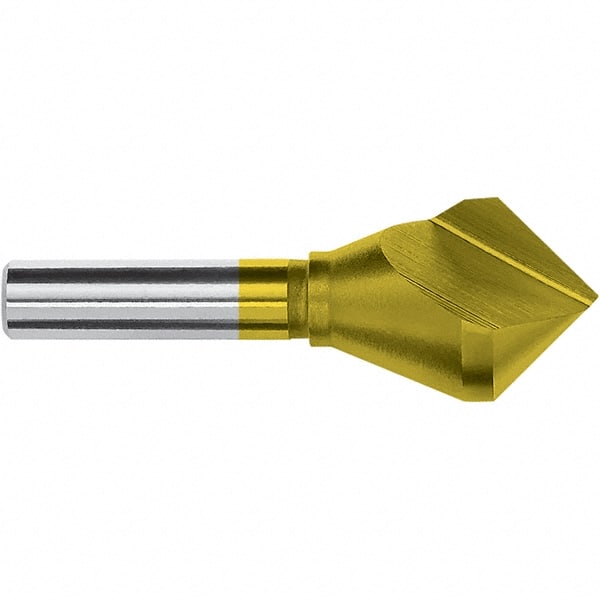 1/8″ Head Diam, 1/8″ Shank Diam, 82° Cobalt Countersink 1-1/4″ OAL, Single End, Straight Shank, Right Hand Cut