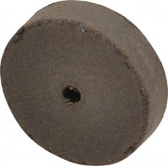 Cratex - 1" Diam x 1/8" Hole x 1/4" Thick, Surface Grinding Wheel - Medium Grade, Rubber Bond - Benchmark Tooling