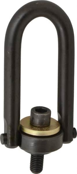 Jergens - 4,000 Lb Load Capacity Safety Engineered Center Pull Hoist Ring - 60 Ft/Lb Torque, 5/8 - 11 Thread, Alloy Steel - Benchmark Tooling