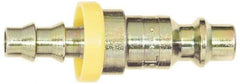 Coilhose Pneumatics - Lock-On Hose Barb Industrial Pneumatic Hose Connector - Plated Steel, 3/8" Body Diam, 3/8" Hose ID - Benchmark Tooling