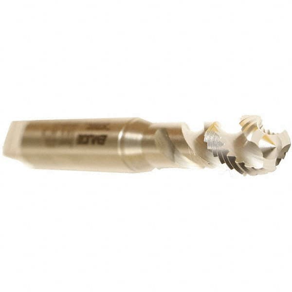 Emuge - M8x1.25 Metric 3 Flute 6G Modified Bottoming Spiral Flute Tap - Cobalt, Bright Finish, 90mm OAL, Right Hand Flute, Right Hand Thread, Series Enorm - Exact Industrial Supply
