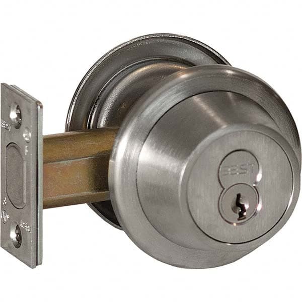 Best - Deadbolts Type: Double Cylinder Door Thickness Range: 1-3/8-2 - Benchmark Tooling