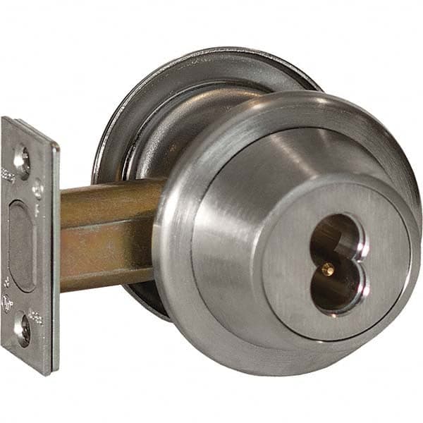 Best - Deadbolts Type: Heavy-Duty Double Cylinder Door Thickness Range: 1-3/4-2 - Benchmark Tooling