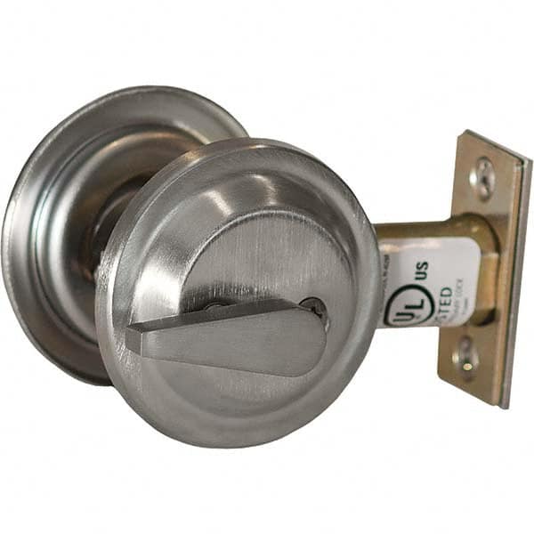 Best - Deadbolts Type: Heavy-Duty Single Cylinder Door Thickness Range: 1-3/4-2 - Benchmark Tooling