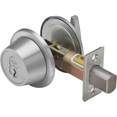 Best - Deadbolts Type: Single Cylinder Door Thickness Range: 1-3/8-2 - Benchmark Tooling