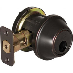 Stanley - Deadbolts Type: Single Cylinder Door Thickness Range: 1-3/8 - 1-3/4 - Benchmark Tooling