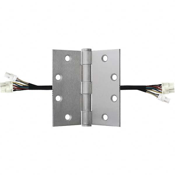 Stanley - 4-1/2" Long x 4-1/2" Wide Grade 1 Steel Full Mortise, Concealed Electric Commercial Hinge - Benchmark Tooling