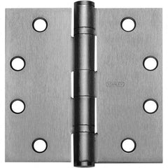 Stanley - 4" Long x 4" Wide Grade 1 Bronze Full Mortise Ball Bearing Commercial Hinge - Benchmark Tooling