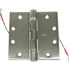 Stanley - 4-1/2" Long x 4-1/2" Wide Grade 1 304 Stainless Steel Full Mortise Ball Bearing Commercial Hinge - Benchmark Tooling