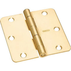 Stanley - 3-1/2" Long x 3-1/2" Wide Grade 2 Steel Full Mortise Commercial Hinge - Benchmark Tooling