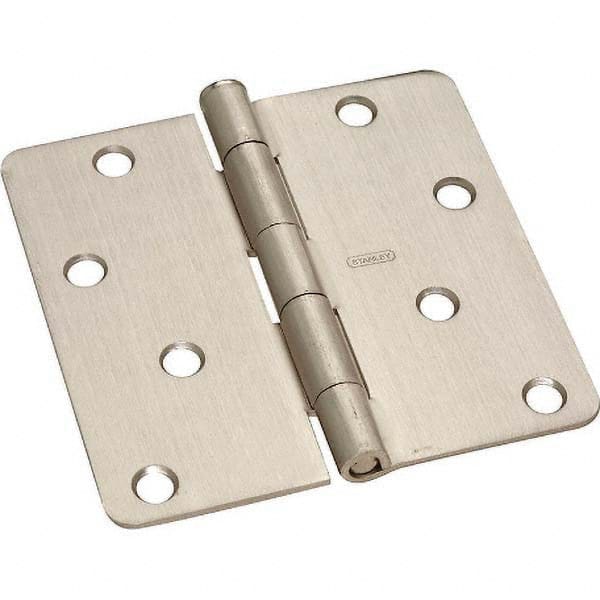 Stanley - 4" Long x 4" Wide Grade 2 Steel Full Mortise Commercial Hinge - Benchmark Tooling