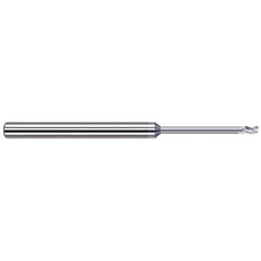Harvey Tool - Corner Radius & Corner Chamfer End Mills; Mill Diameter (mm): 1.20 ; Mill Diameter (Inch): 3/64 ; Mill Diameter (Decimal Inch): 0.0470 ; End Type: Corner Radius ; Corner Radius (Decimal Inch): 0.0030 ; Number of Flutes: 3 - Exact Industrial Supply