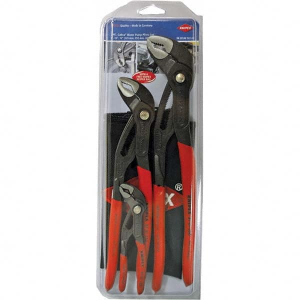 Knipex - Plier Sets Set Type: Tongue & Groove Pliers Number of Pieces: 3 - Benchmark Tooling