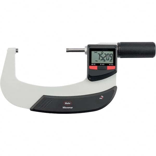 Mahr - Electronic Outside Micrometers Type: Standard Minimum Measurement (Decimal Inch): 3.0000 - Benchmark Tooling