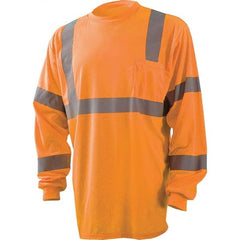 OccuNomix - Size S Hi-Vis Orange High Visibility Long Sleeve T-Shirt - Benchmark Tooling