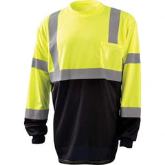 OccuNomix - Size S Hi-Vis Yellow & Black High Visibility Long Sleeve T-Shirt - Benchmark Tooling