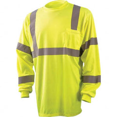 OccuNomix - Size S Hi-Vis Yellow High Visibility Long Sleeve T-Shirt - Benchmark Tooling