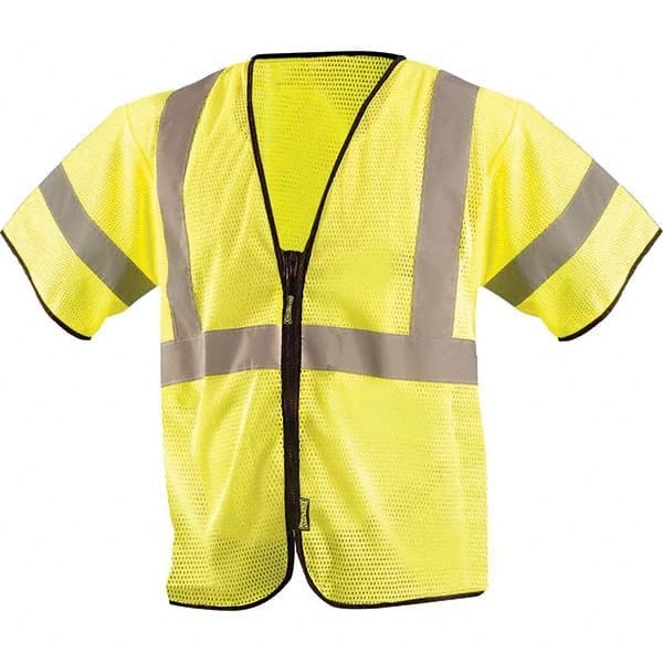 OccuNomix - Size L/XL Hi-Vis Yellow Mesh General Purpose High Visibility Vest - Benchmark Tooling