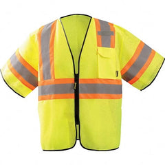 OccuNomix - Size L/XL Hi-Vis Yellow Mesh General Purpose High Visibility Vest - Benchmark Tooling