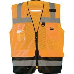 OccuNomix - Size 2XL HI-Vis Orange Mesh Surveyor's High Visibility Vest - Benchmark Tooling