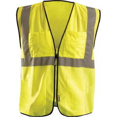 OccuNomix - Size 4X/5X L Hi-Vis Yellow Mesh Surveyor's High Visibility Vest - Benchmark Tooling