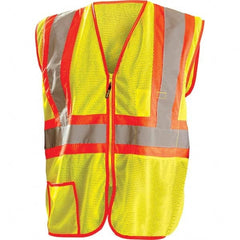 OccuNomix - Size 5XL Hi-Vis Yellow Mesh General Purpose High Visibility Vest - Benchmark Tooling