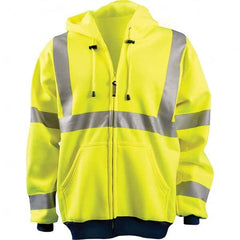 OccuNomix - Size S Hi-Viz Yellow High Visibility Sweatshirt - Benchmark Tooling