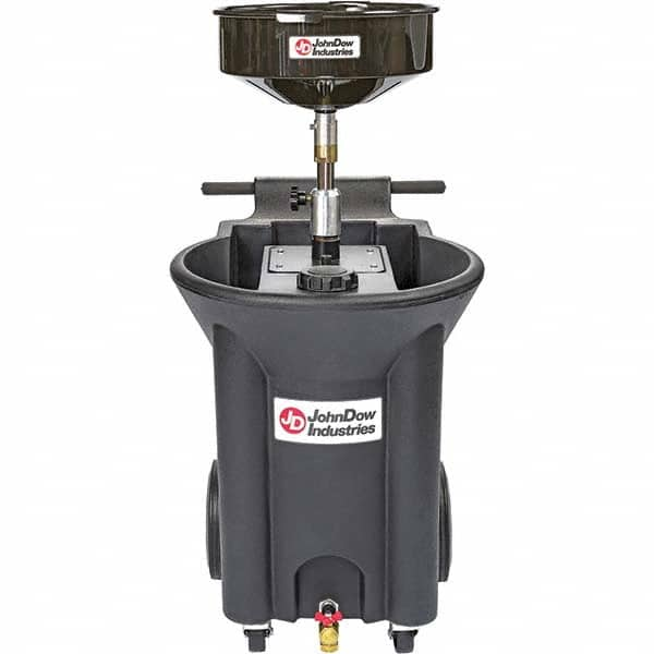 JohnDow - Oil Drain Containers Type: Oil Drain w/Casters Container Size: 22 Gal - Benchmark Tooling