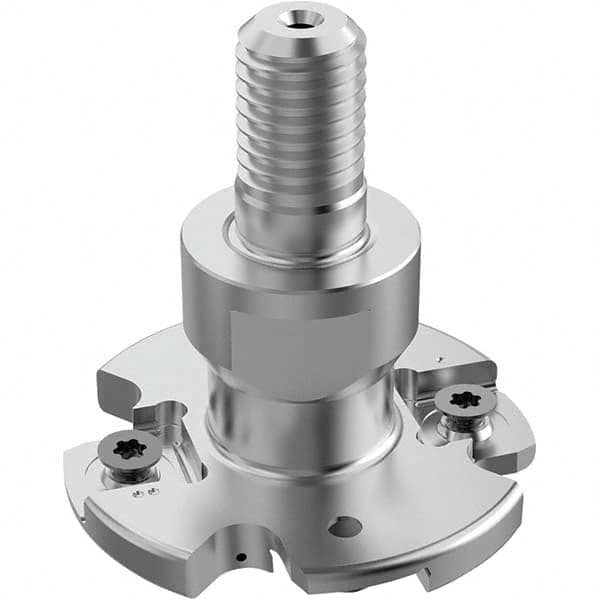 Seco - Combimaster Connection, 1/4" Cutting Width, 0.6024" Depth of Cut, 2" Cutter Diam, 4 Tooth Indexable Slotting Cutter - Benchmark Tooling