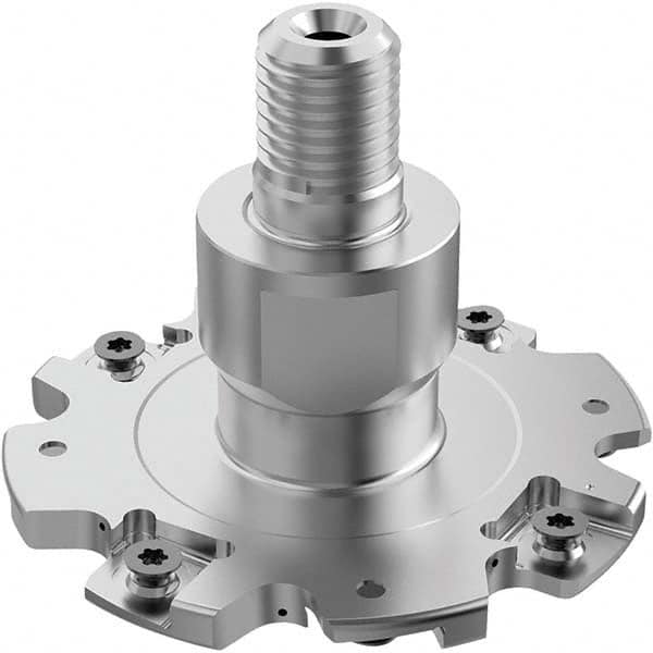 Seco - Combimaster Connection, 6mm Cutting Width, 26.3mm Depth of Cut, 80mm Cutter Diam, 8 Tooth Indexable Slotting Cutter - Benchmark Tooling