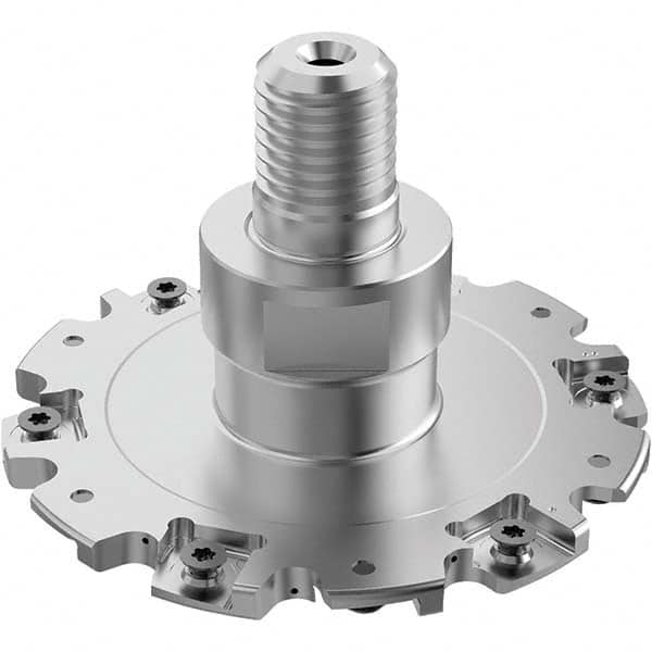 Seco - Combimaster Connection, 1/4" Cutting Width, 1.3228" Depth of Cut, 4" Cutter Diam, 12 Tooth Indexable Slotting Cutter - Benchmark Tooling