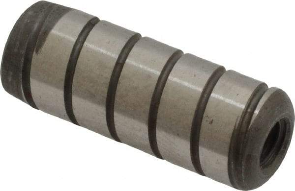 Holo-Krome - 3/8" Diam x 1" Pin Length 4000 Alloy Steel Pull Out Dowel Pin - Black Luster Finish, C 47-58 & C 60 (Surface) Hardness, 1 Beveled & 1 Threaded End - Benchmark Tooling