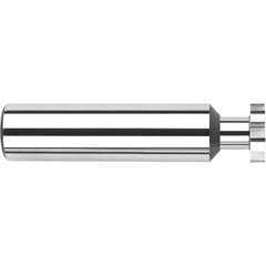 Harvey Tool - 3/8" Cut Diam, 3/64" Cut Width, 3/8" Shank, Straight-Tooth Woodruff Keyseat Cutter - Exact Industrial Supply