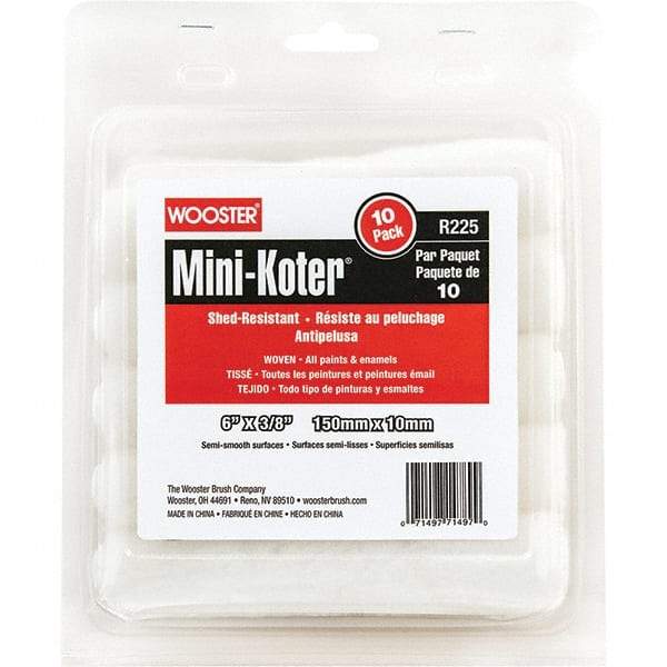 Wooster Brush - Paint Roller Covers   Type: Mini Roller    Nap Size (Inch): 3/8 - Benchmark Tooling