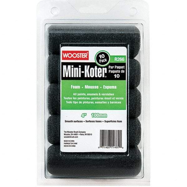 Wooster Brush - Paint Roller Covers   Type: Mini Roller    Nap Size (Inch): 0 - Benchmark Tooling