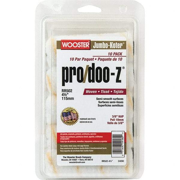 Wooster Brush - Paint Roller Covers   Type: Mini Roller    Nap Size (Inch): 3/8 - Benchmark Tooling