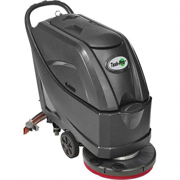 Nilfisk - 20" Cleaning Width, Battery Powered Floor Scrubber - 150 RPM, 47" Water Lift, 16 Gal Tank Capacity - Benchmark Tooling